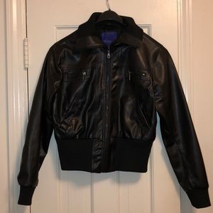 Faux Leather Biker Jacket
